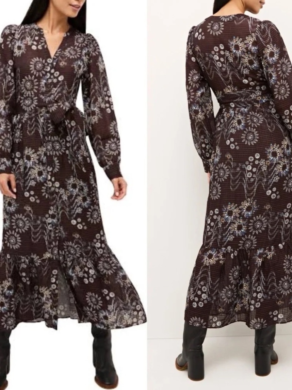 NWT ,MARIE OLIVER Hannon Shirt Dress in Constellation, Size 8